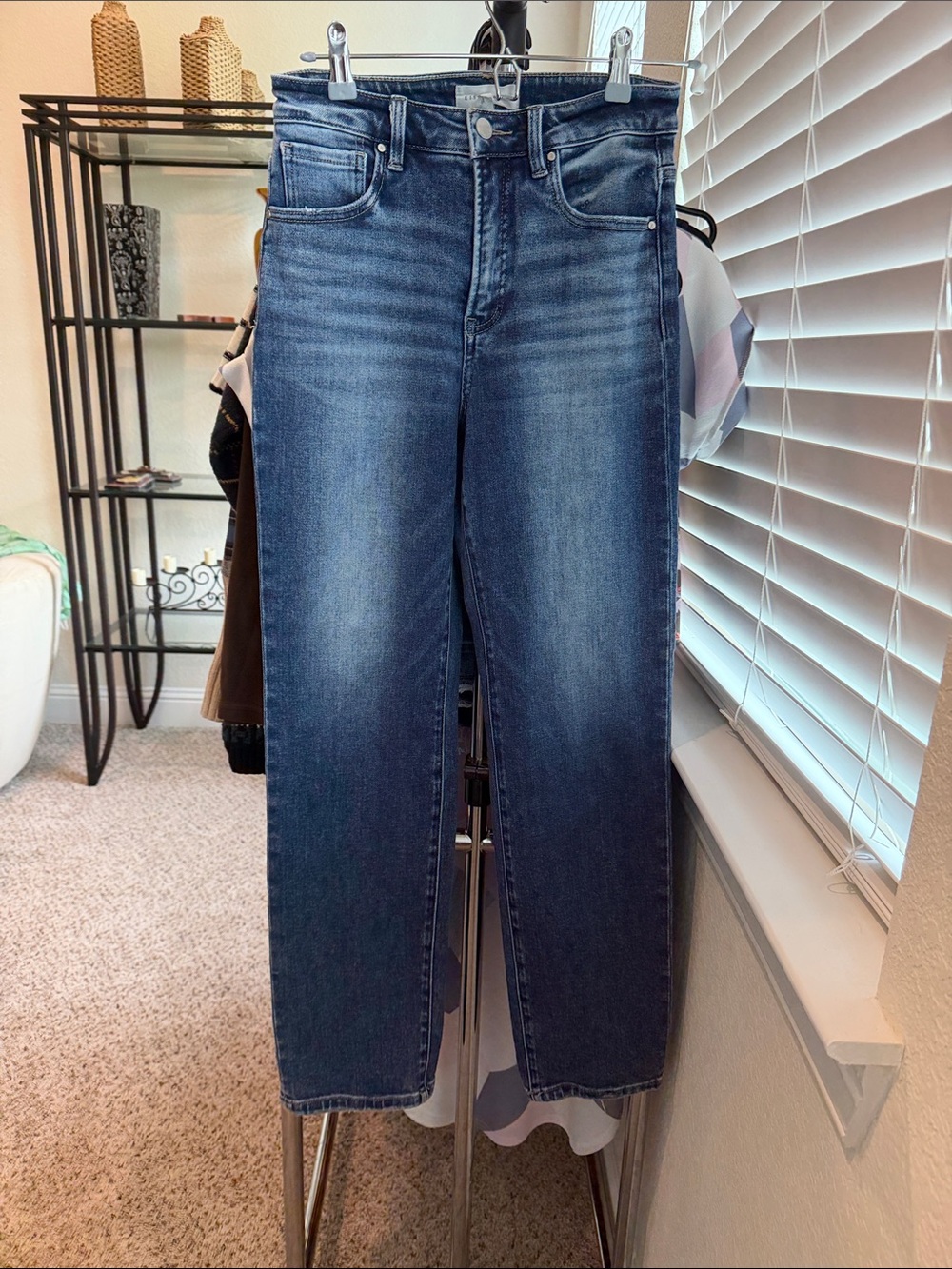 Straight Leg Women’s Jeans in Dark Blue